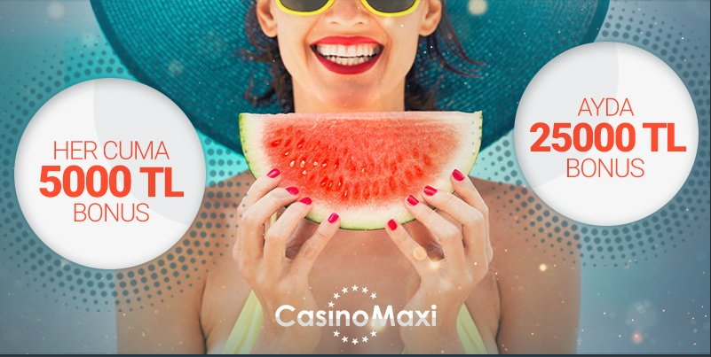 Peluang Bonus 25.000 TL per Bulan dari CasinoMaxi 